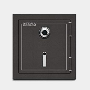 Mesa Safe MBF2020C All Steel Burglary and Fire Safe with Combination Lock, 3.3-Cubic Feet, Hammered Grey 