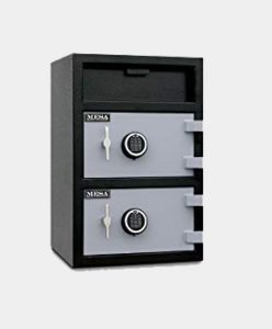 Mesa Safe MFL3020EE Depository Safe, 1.4 Top and 2.2 Bottom interior cubic feet, 2 Compartments 