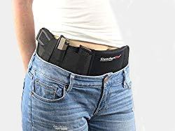 Ultimate Belly Band Holster for Concealed Carry | Black | Fits Gun Smith and Wesson Bodyguard, Glock 19, 42, 43, P238, Ruger LCP, and Similar Sized Guns | For Men and Women (left) Review