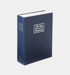 Trademark Home Dictionary Diversion Book Safe with Key Lock, Metal, Dark Blue - Full Size Review