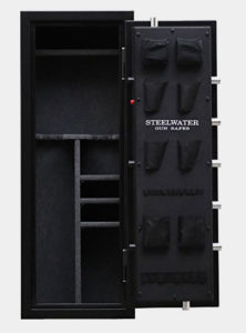 NEW and IMPROVED Steelwater Standard Duty 16 Long Gun Fire Protection for 60 Minutes AMEGS592216-BLK